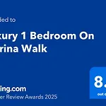 Luxury 1 Bedroom On Marina Walk, Sleeps 5, 1 Min To Metro