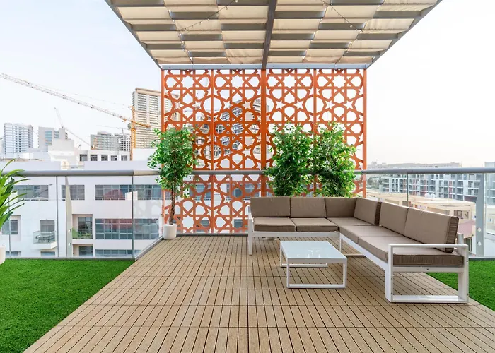 Upgraded Designer-Crafted Studio In Jvc With Massive Terrace