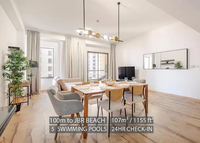 Stylish Beachside Apartment 3 Beds In Jbr