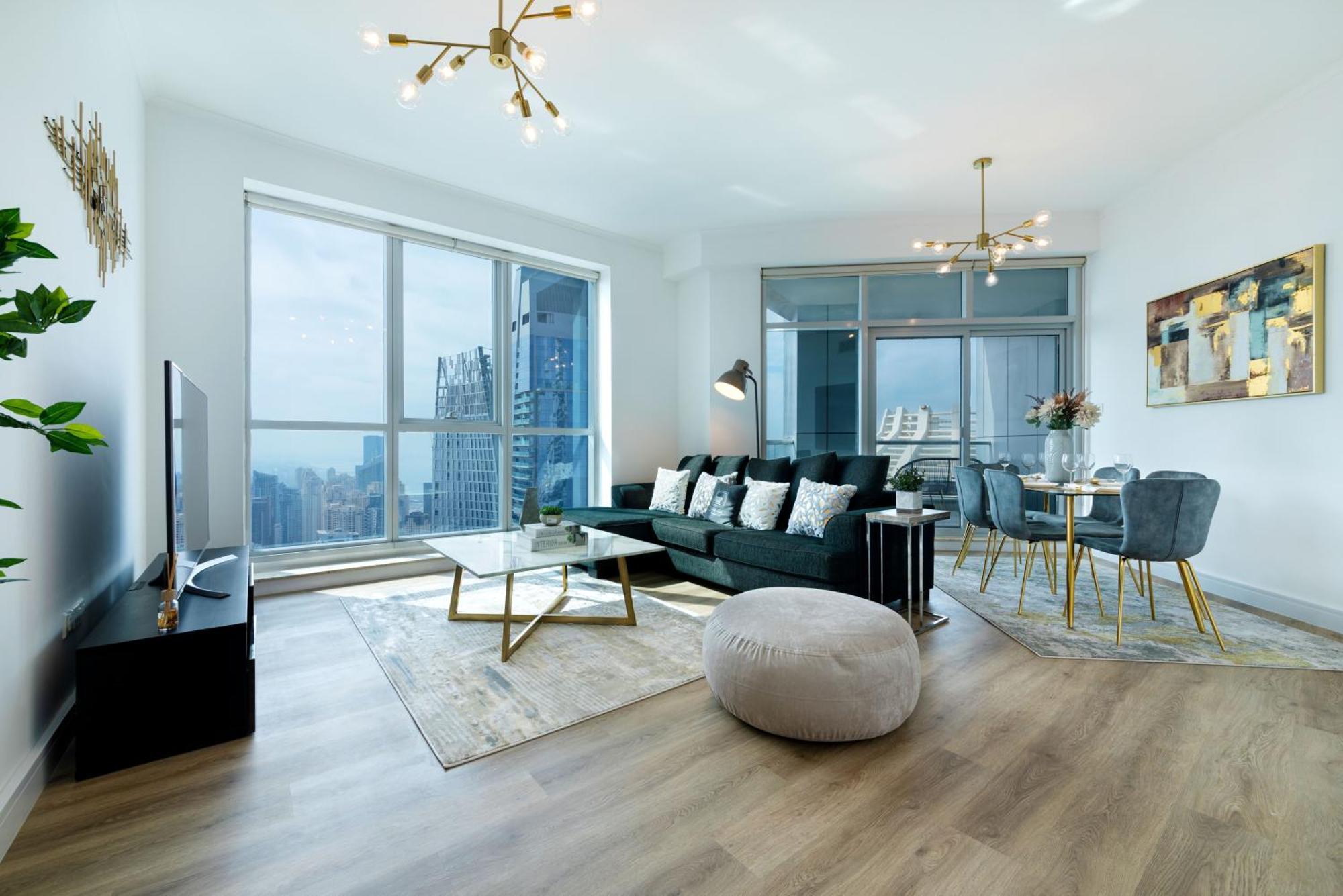 Maison Privee - High-floor Trendy With Marina, Palm & Ocean Vws Dubái