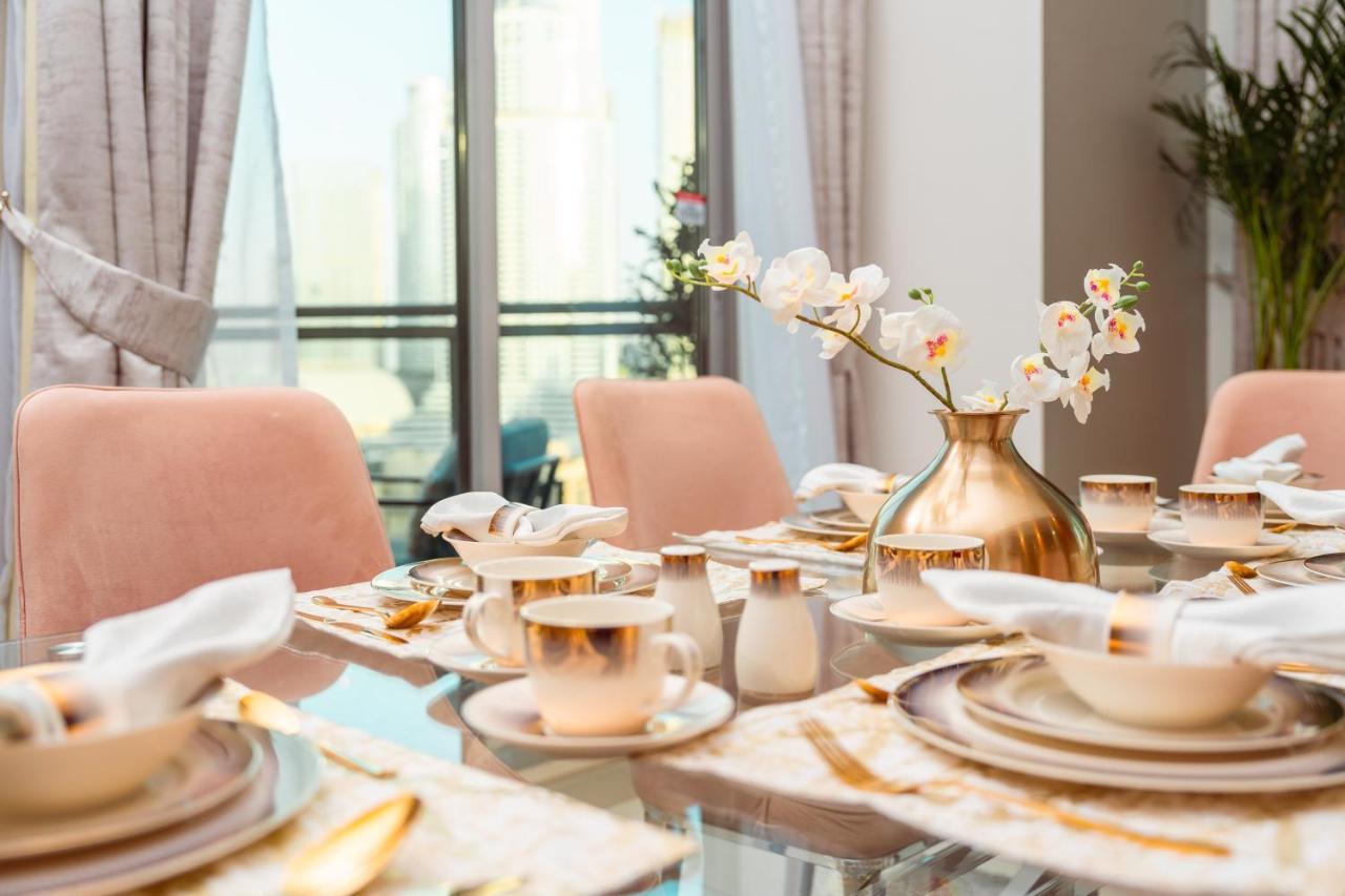 Elite Royal - Full Burj Khalifa & Fountain View - 2 Bedrooms + 1 Open Bedroom Without Partition - Magnate Lägenhet *