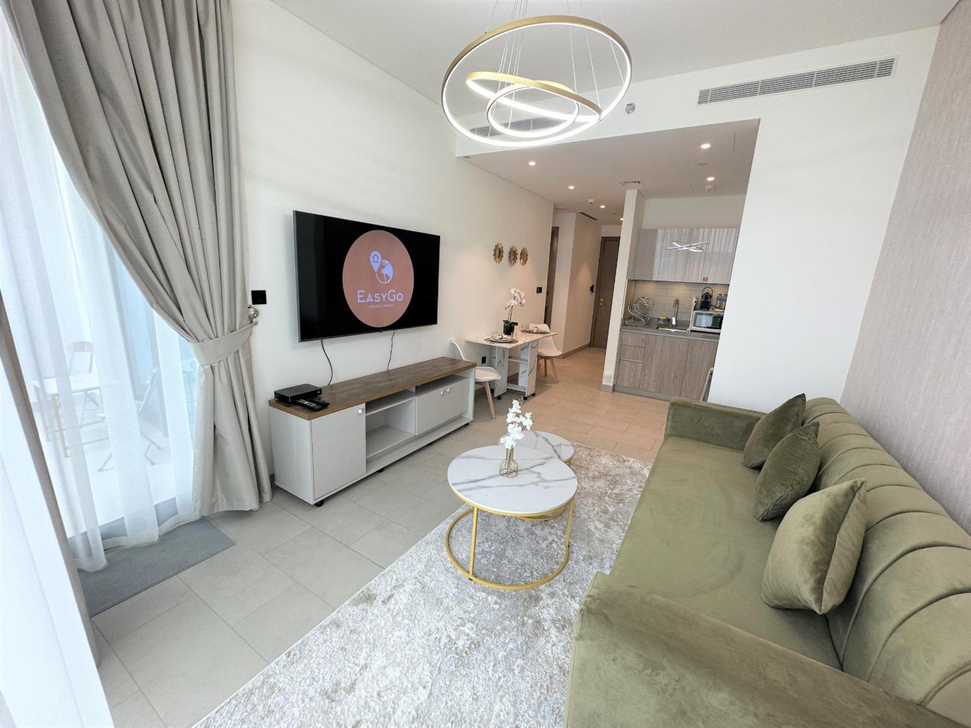 Apartament Easygo - Sobha Waves 1 Bedroom & Study Modern