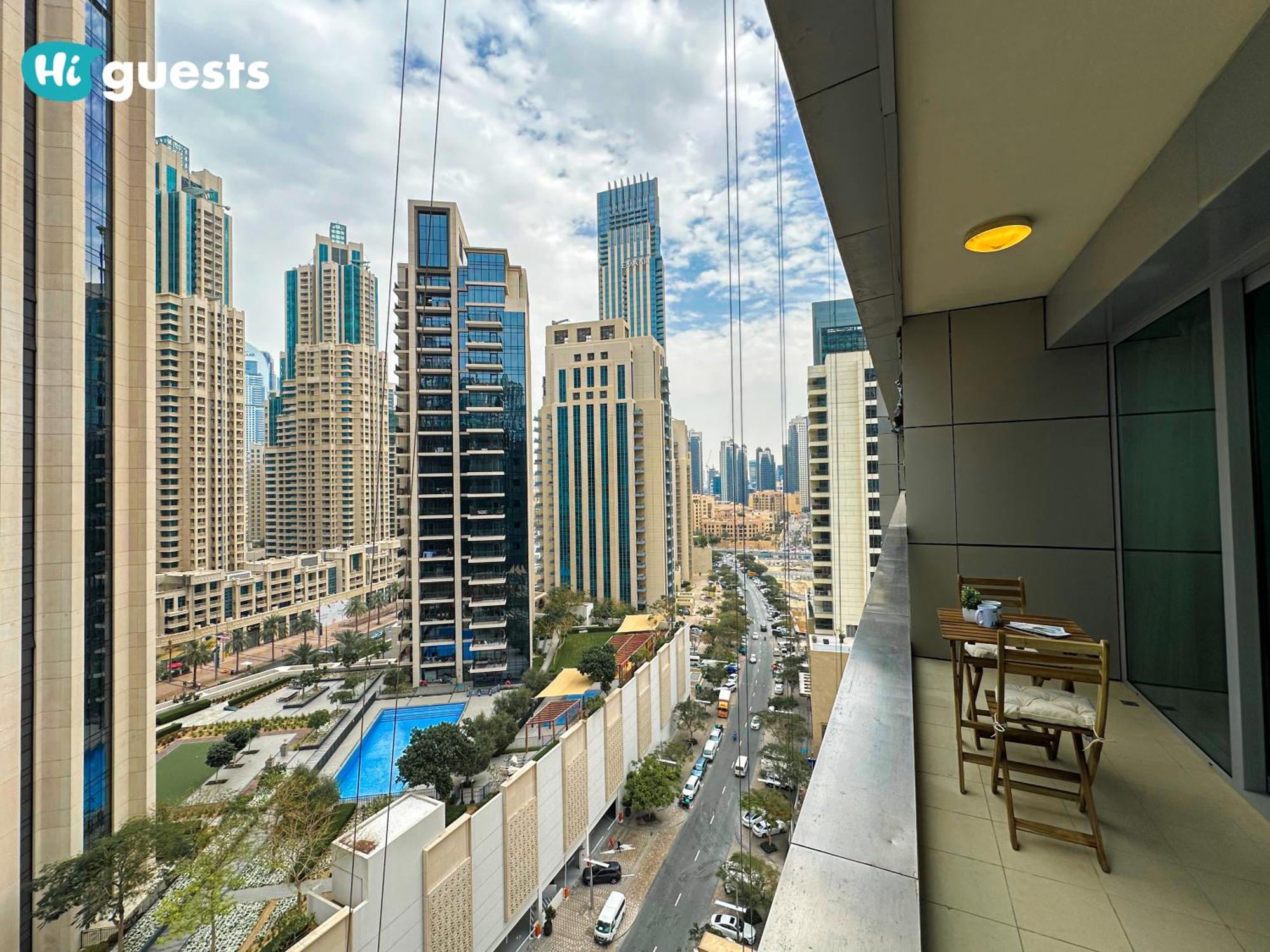 Higuests - Royal 2br With Balcony Near Burj Khalifa * Dubái