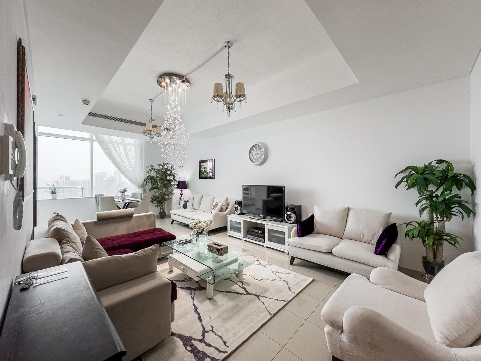 Marina & Palm View - High Floor 2br Near Jbr Apartemen Dubai