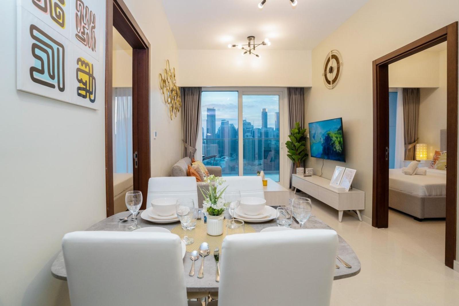 Stunning 2-bedroom Business Bay With Burj Khalifa View & Huge Balcony Apartment