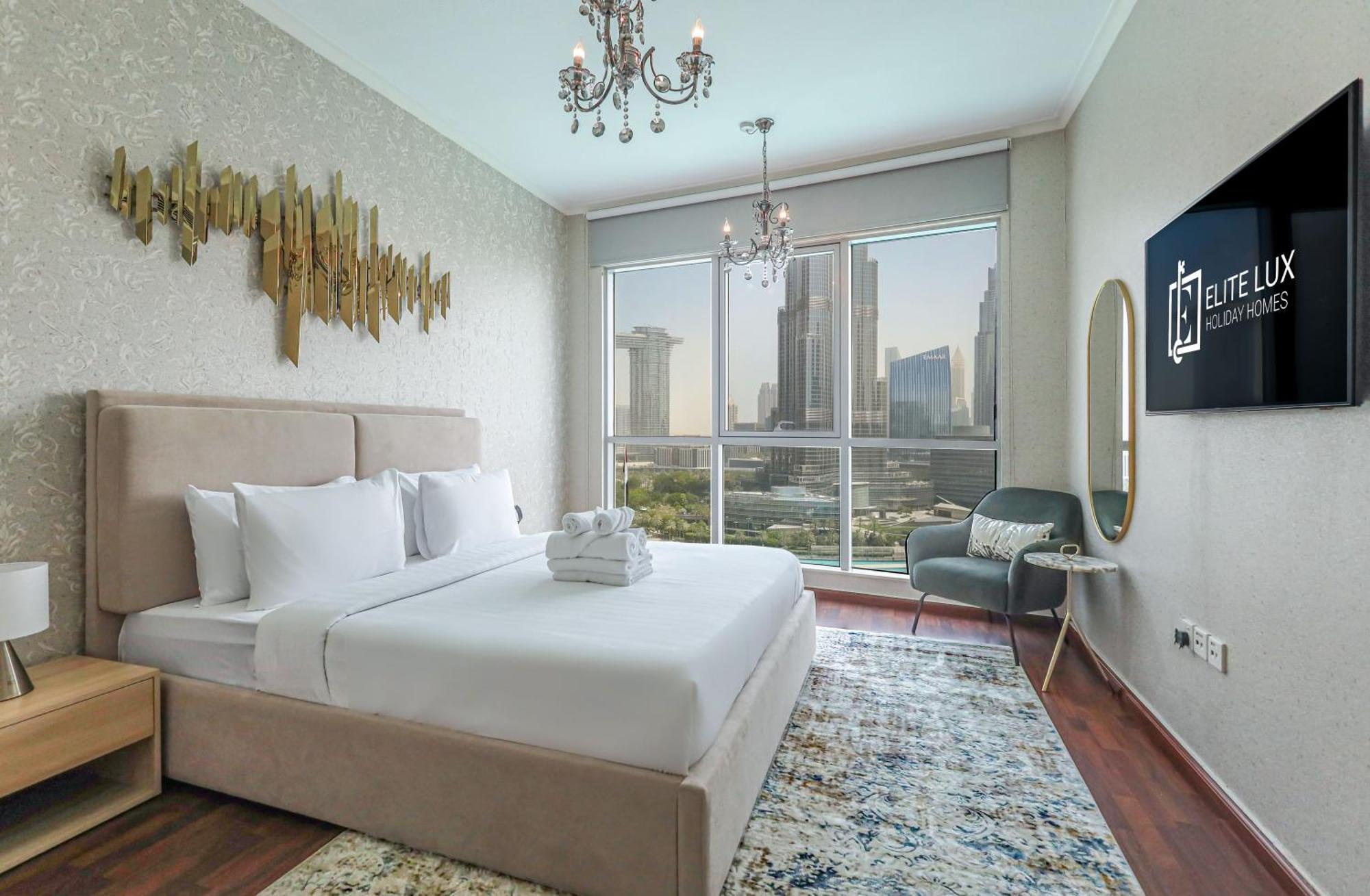 Elite Lux Homes - Breathtaking Burj Khalifa Views 2 Bhk In Downtown Apartamento