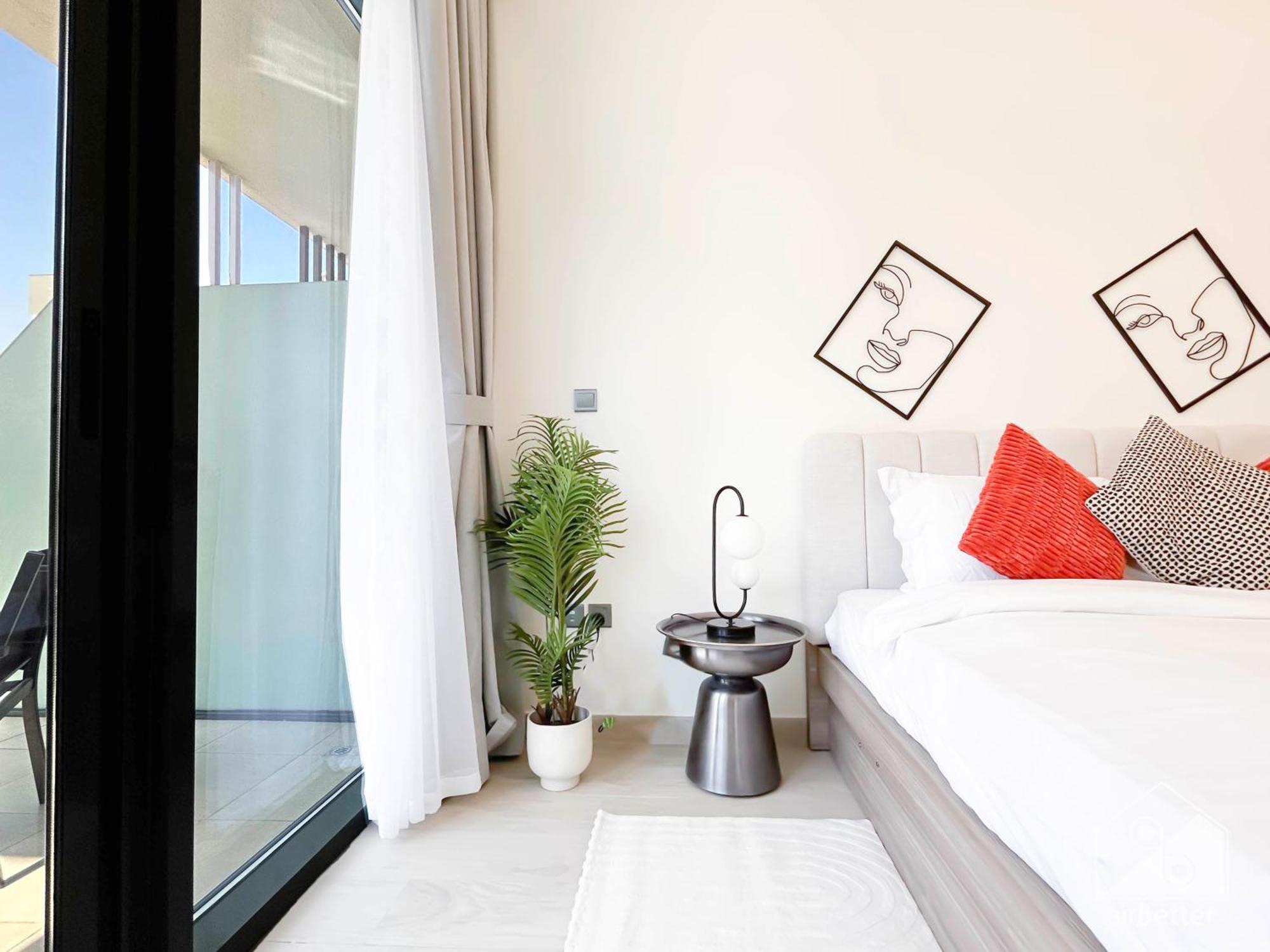 Beautiful With A Spacious Balcony In Meydan Apartemen *