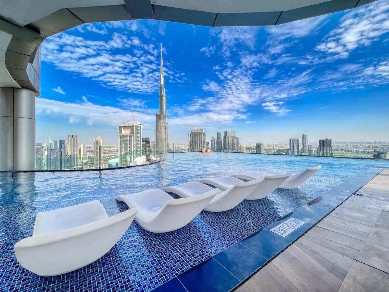 Boulevard 2 Bedroom Family With Burj Khalifa View And Infinity Pool In 64th Floor Downtown Apartamento Dubai