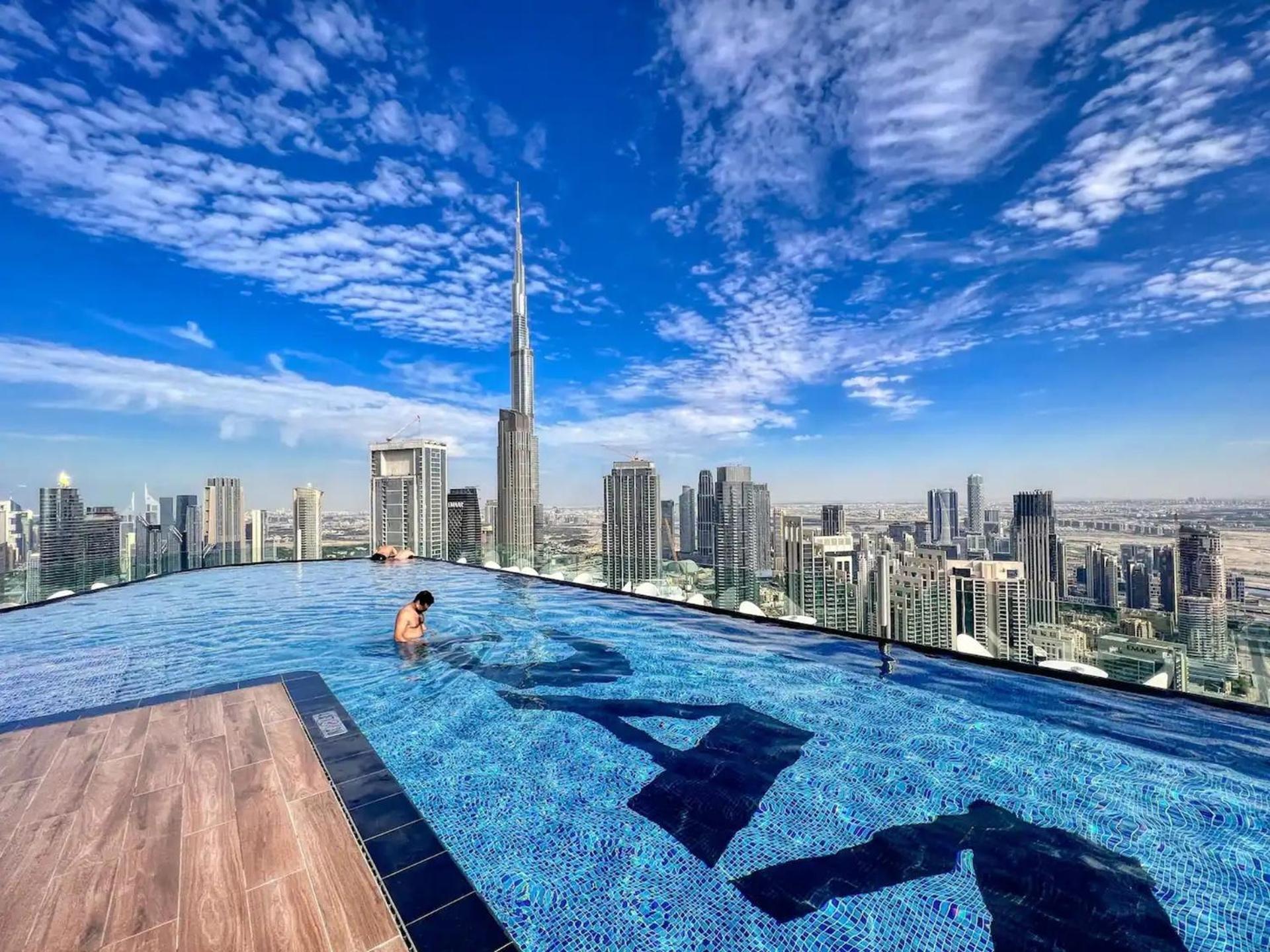 Boulevard 2 Bedroom Family With Burj Khalifa View And Infinity Pool In 64th Floor Downtown Apartamento Dubai