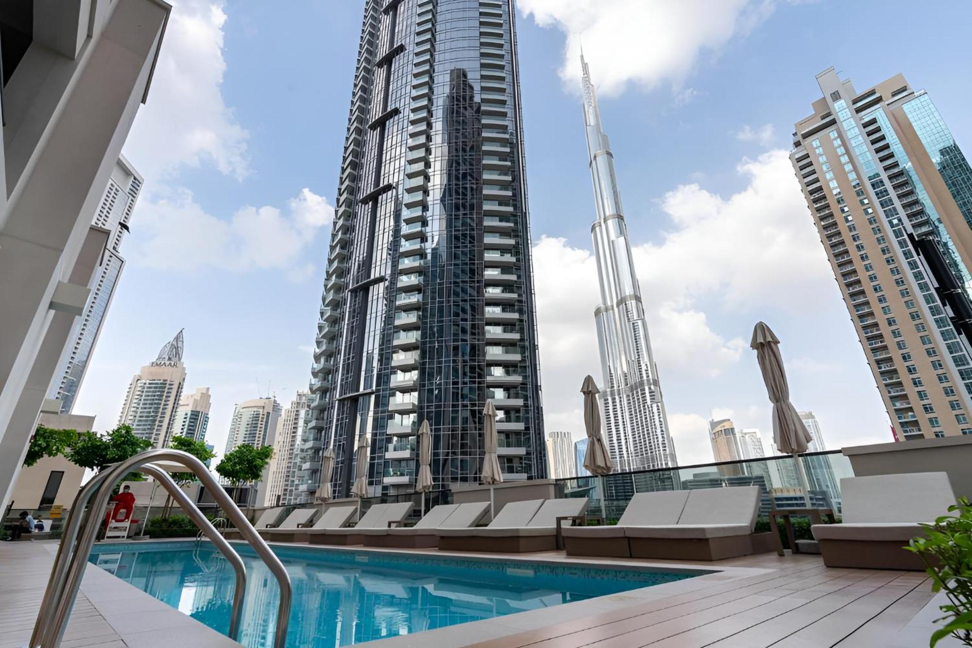 Apartamento Citihome-1br In Act One With Burj Khalifa View At Pool