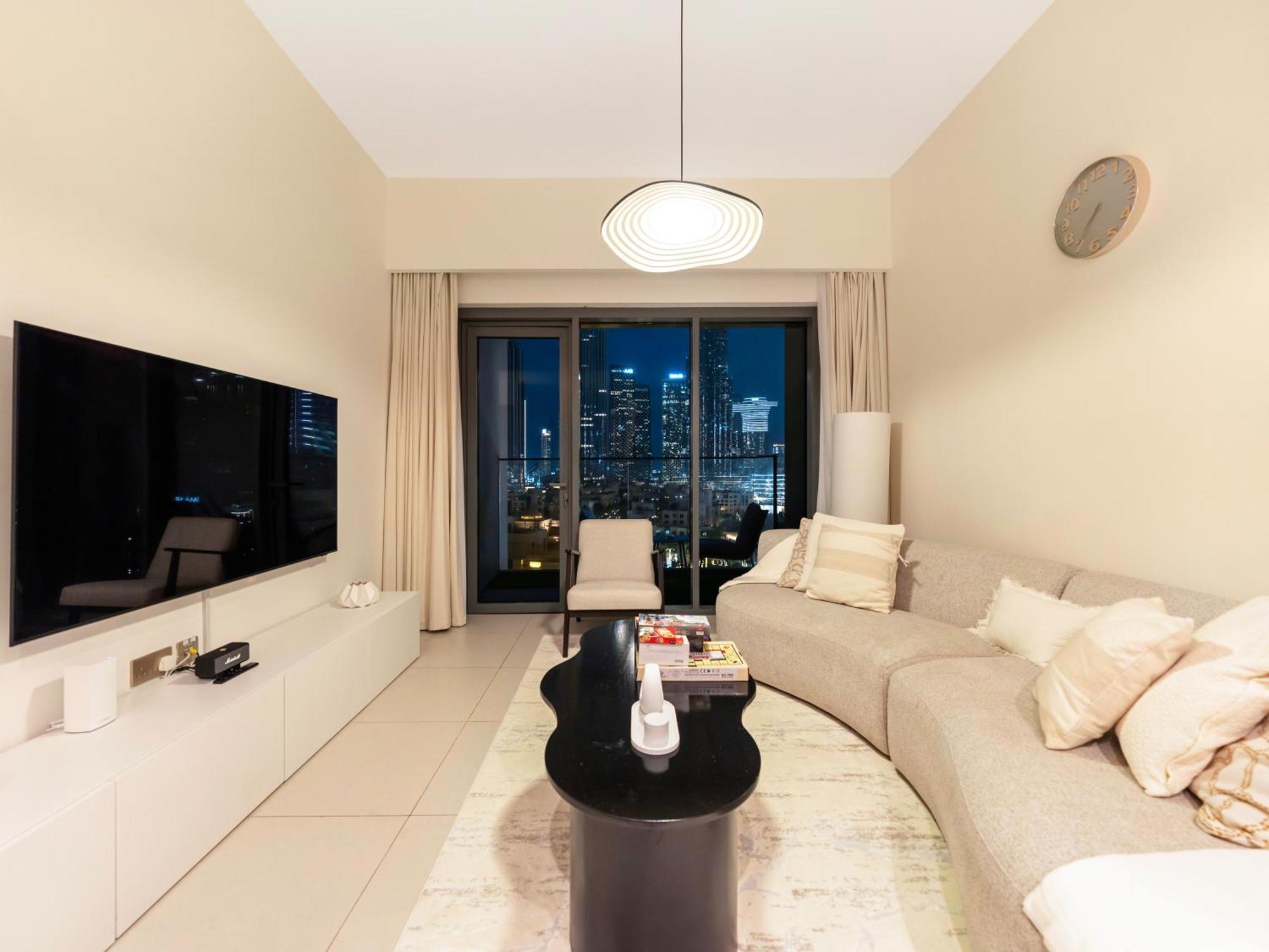 Burj Khalifa Laser Show & Fountain Show View Apartamento