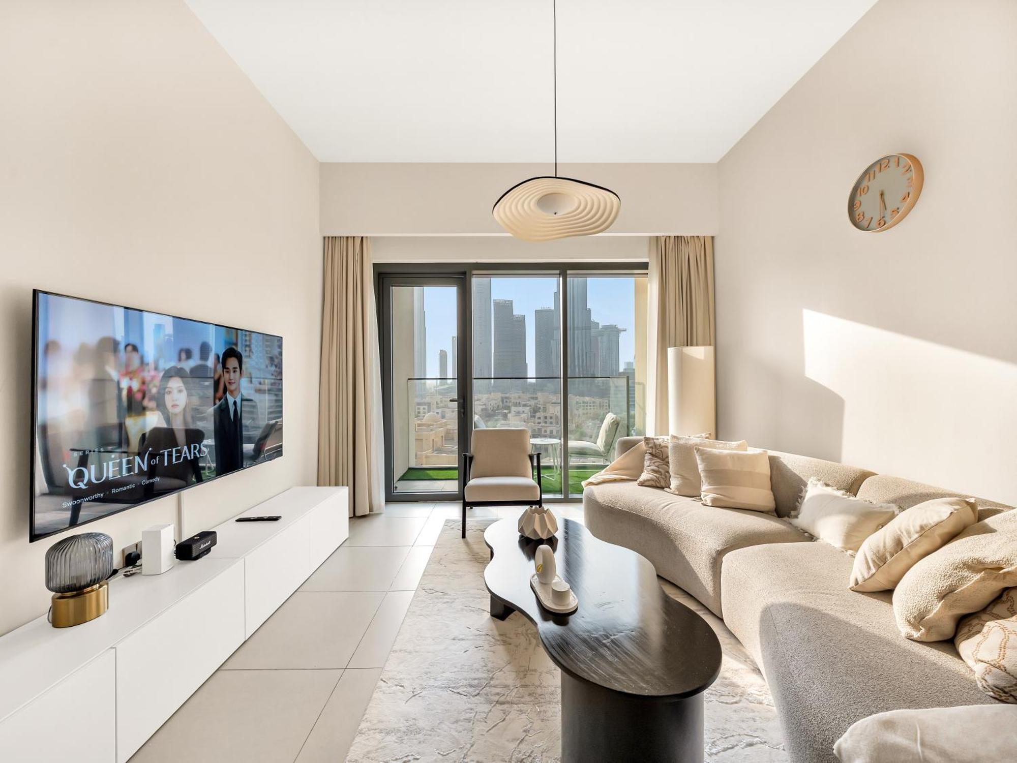Burj Khalifa Laser Show & Fountain Show View Apartamento