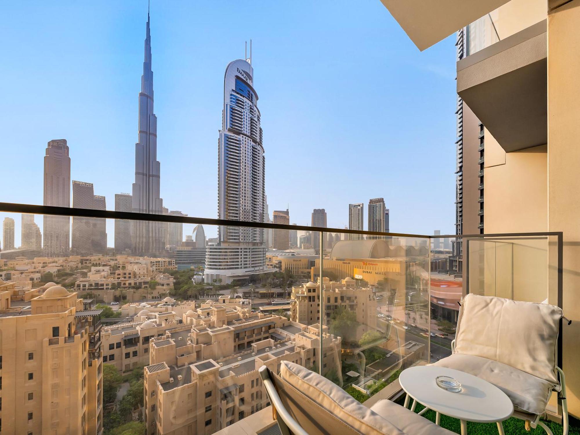 Burj Khalifa Laser Show & Fountain Show View Apartamento