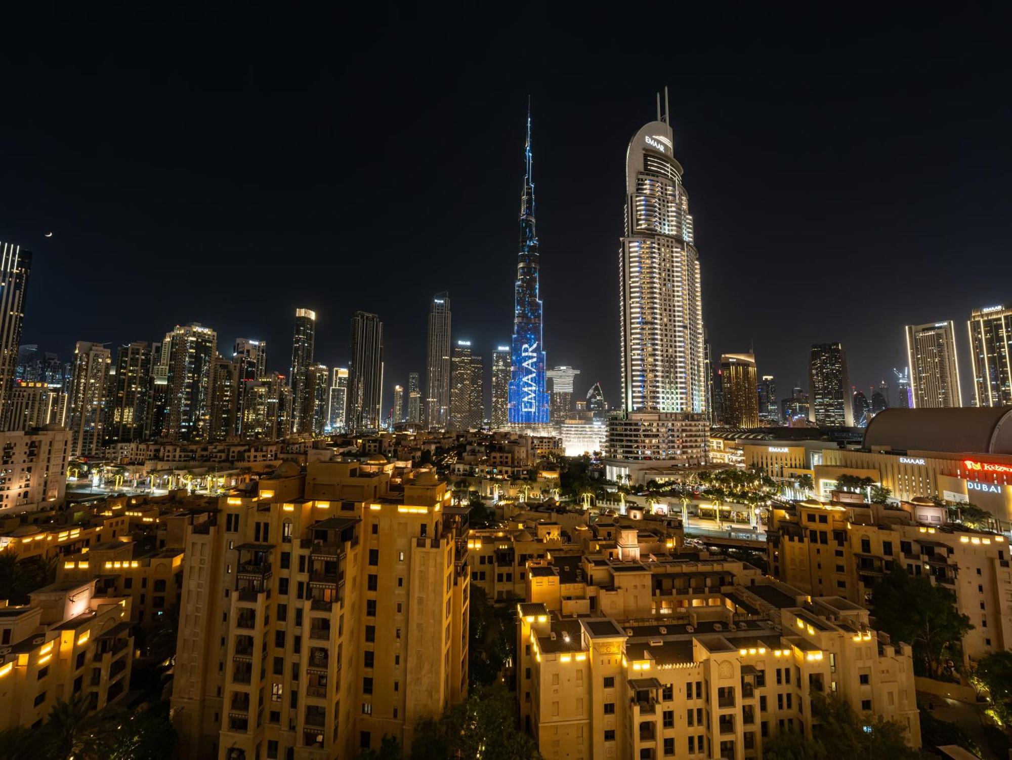 Burj Khalifa Laser Show & Fountain Show View * Dubái