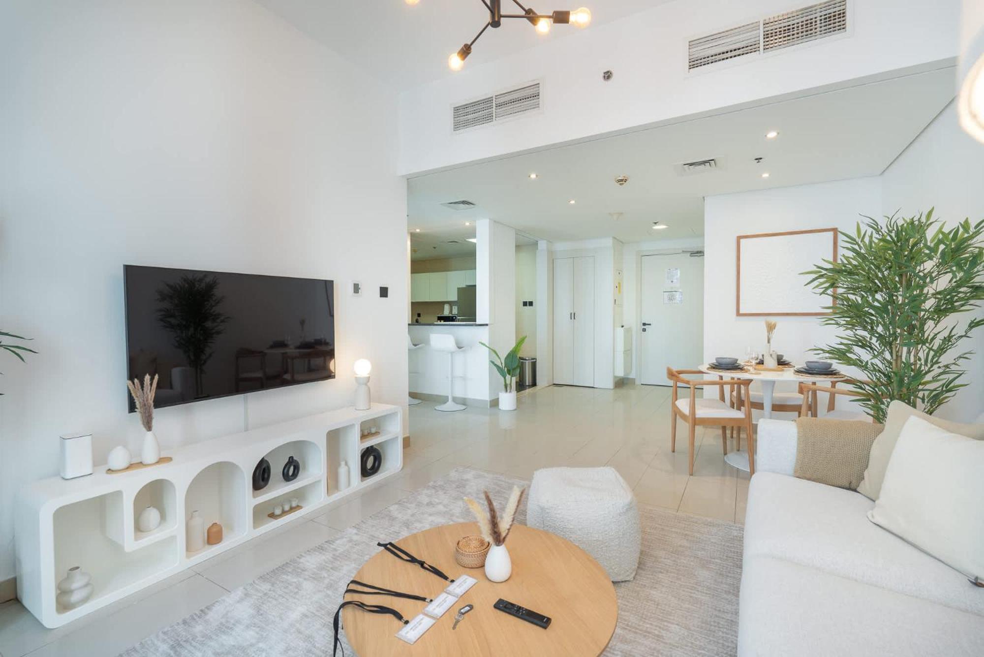 Stunning 1-bedroom Perfect For 4 In Lakeside Apartamento Dubái