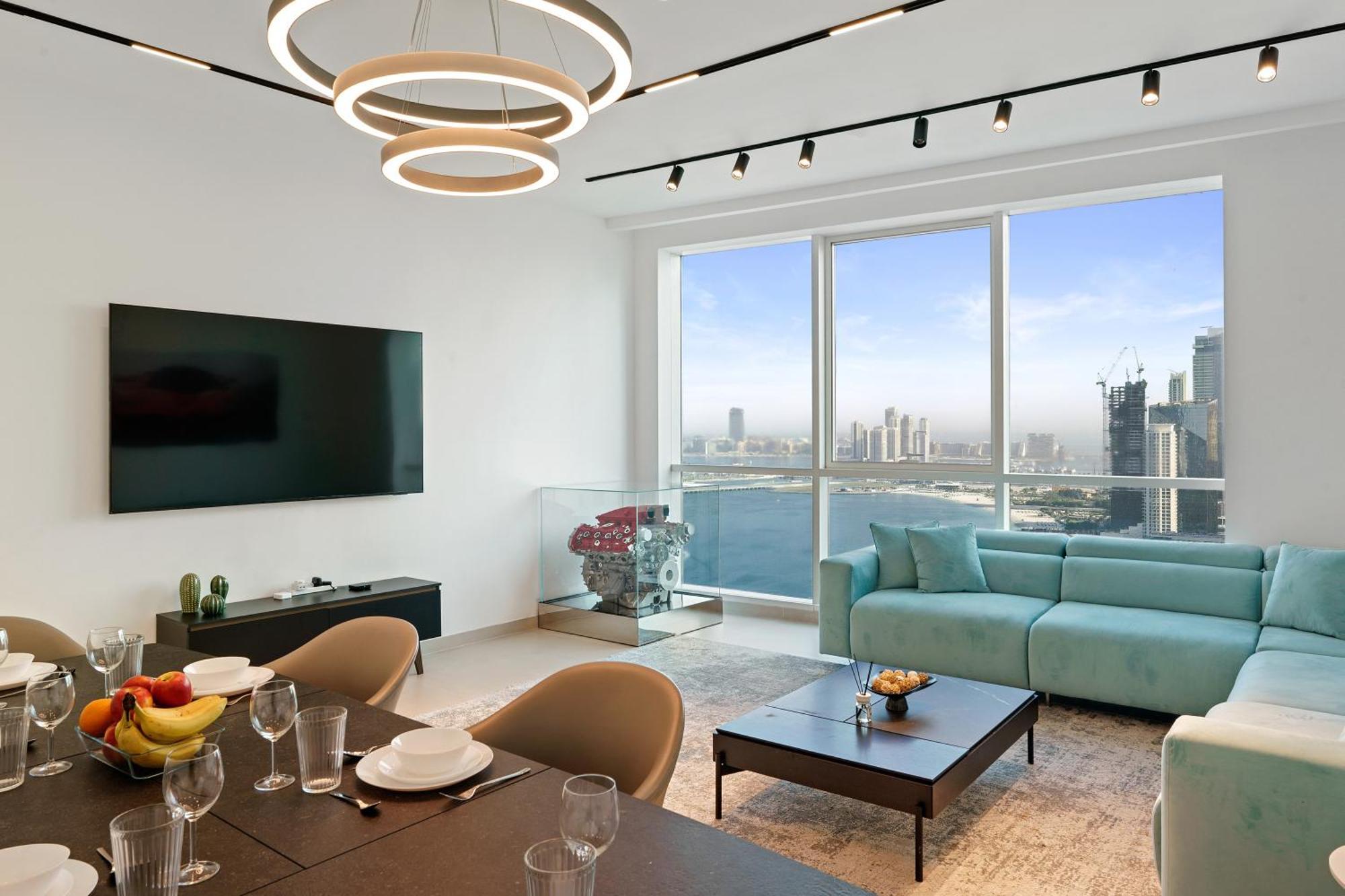 Ferrari Inspired Modern 3bhk With Maids And Full Sea View * Dubaï