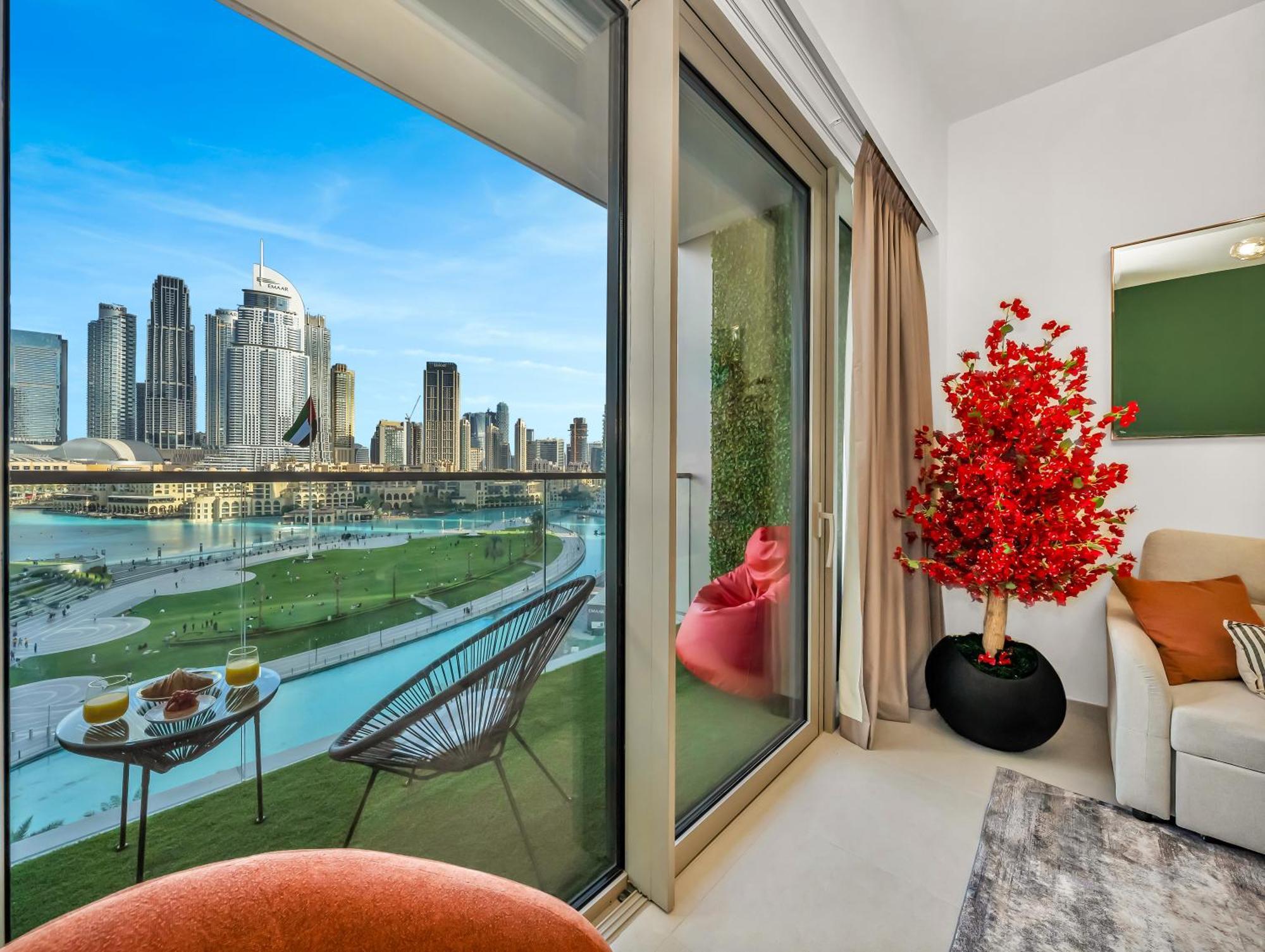 Direct Burj Khalifa & Fountain Views Lux 2br Appartement Dubaï