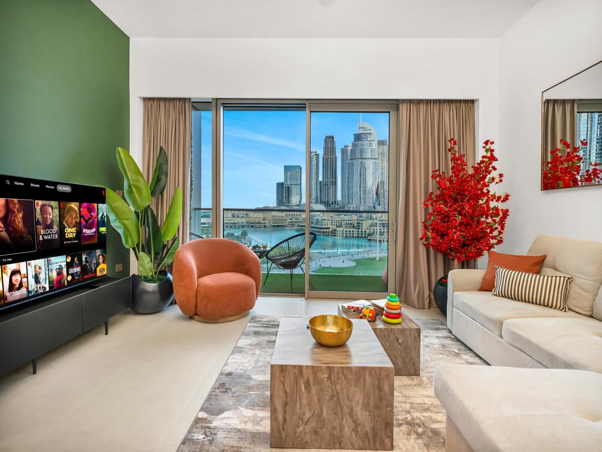 Direct Burj Khalifa & Fountain Views Lux 2br * Dubaï