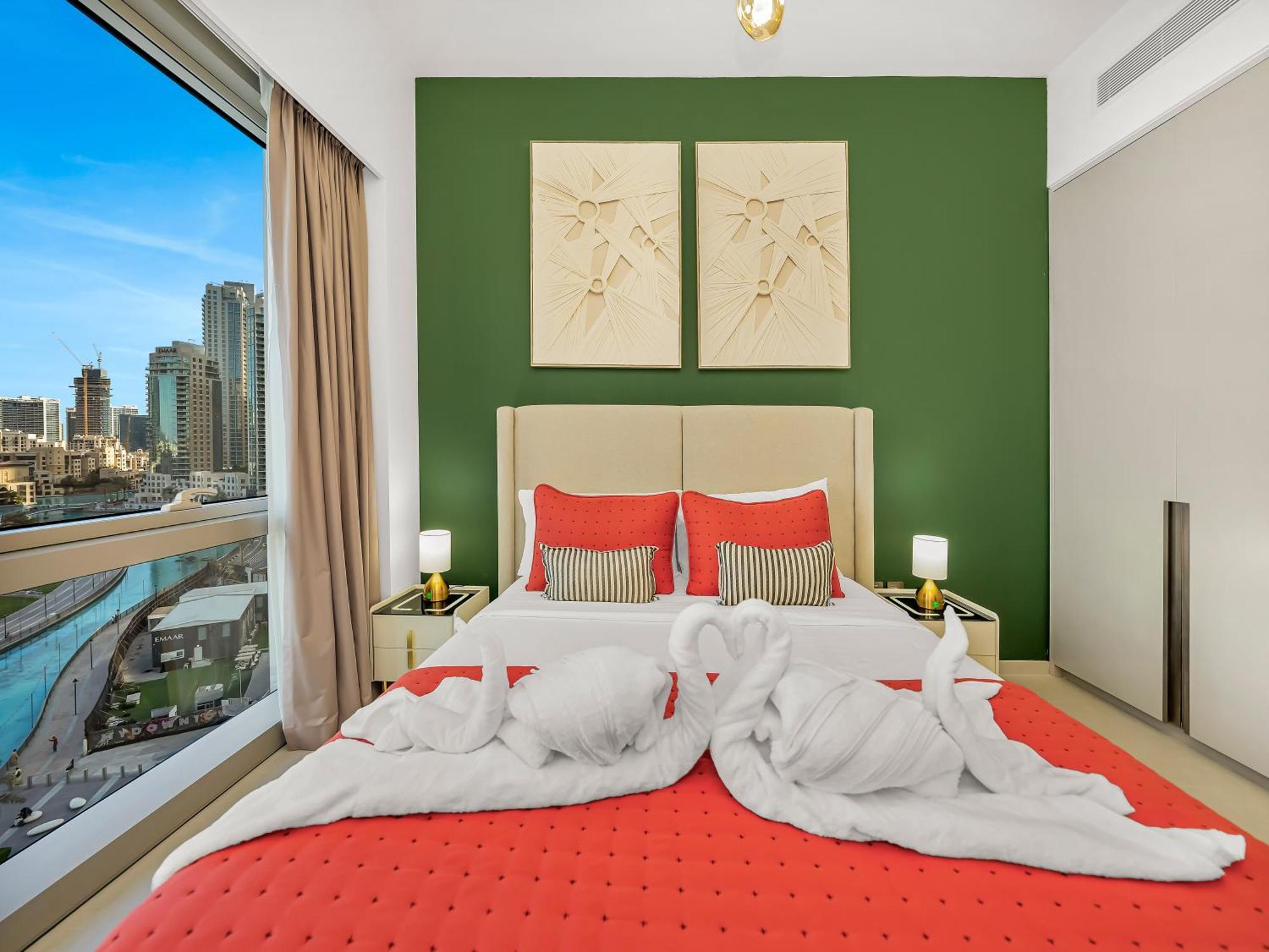 Direct Burj Khalifa & Fountain Views Lux 2br Appartement Dubaï
