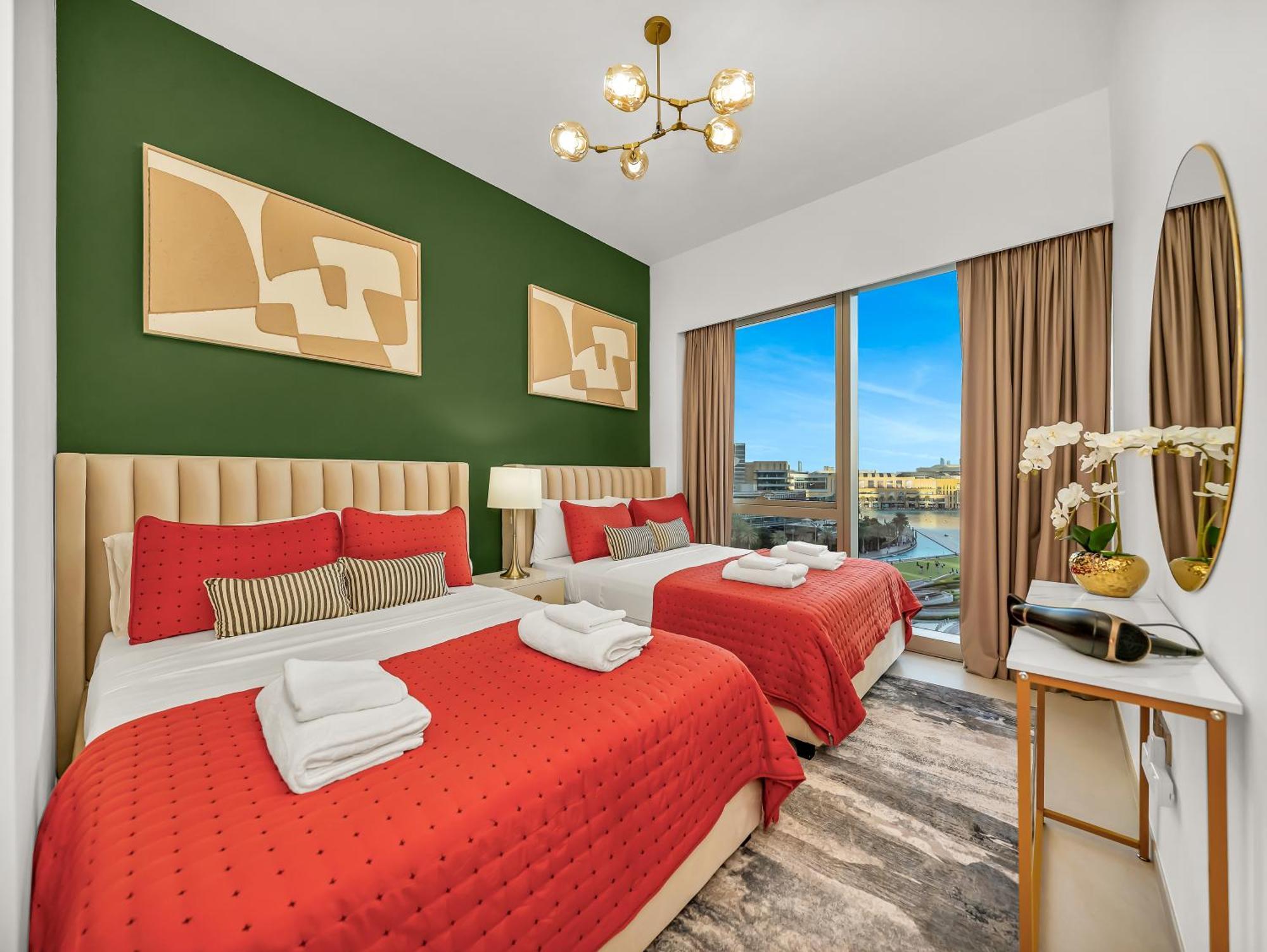 Direct Burj Khalifa & Fountain Views Lux 2br Appartement Dubaï