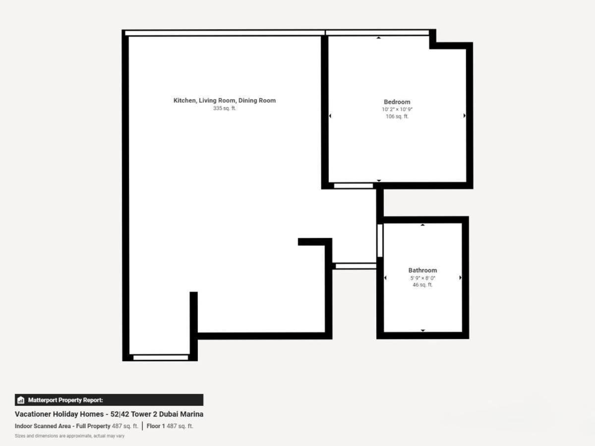 5242 Tower - Chic One Bed With Sea And Marina Views Appartement Dubaï