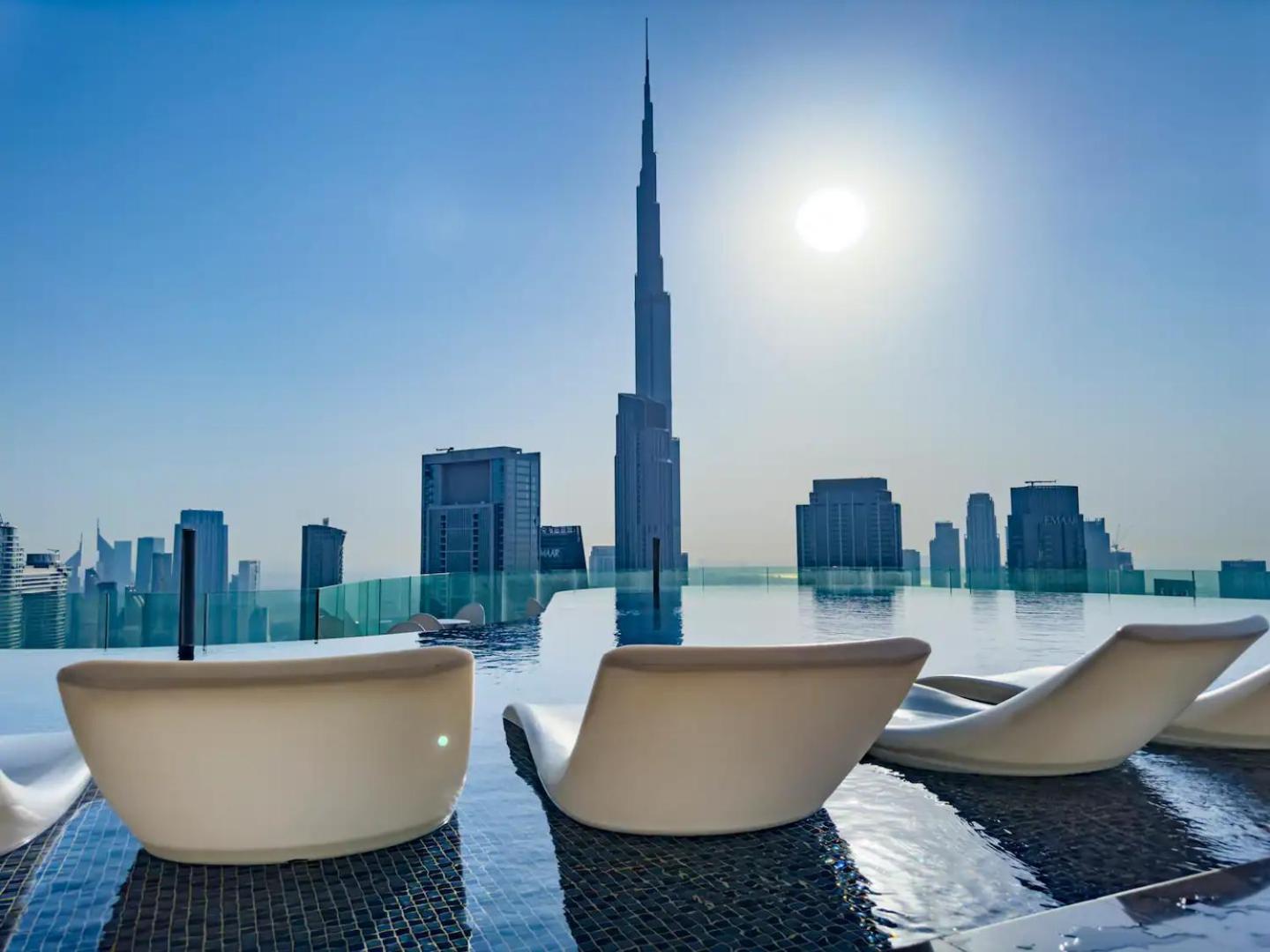 Appartement 5 Star Living Burj Khalifa Infinity Pool Gym