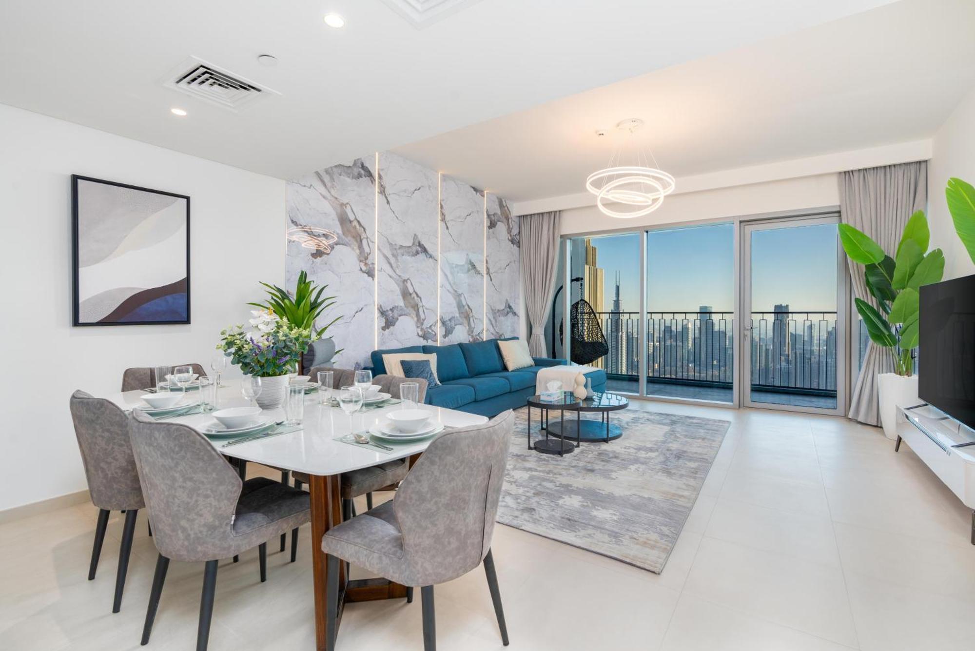 Apartamento Burj Khalifa & Dancing Fountain View, 54th Floor & Mall Access Dubai