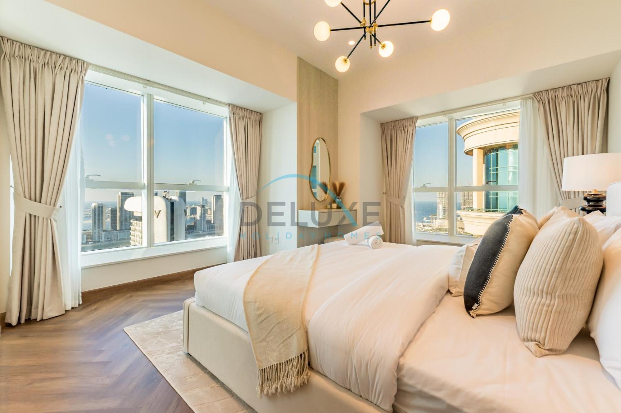 Serene 2br With Iconic Palm Jumeirah Views, Marina By Deluxe Homes Apartamento *