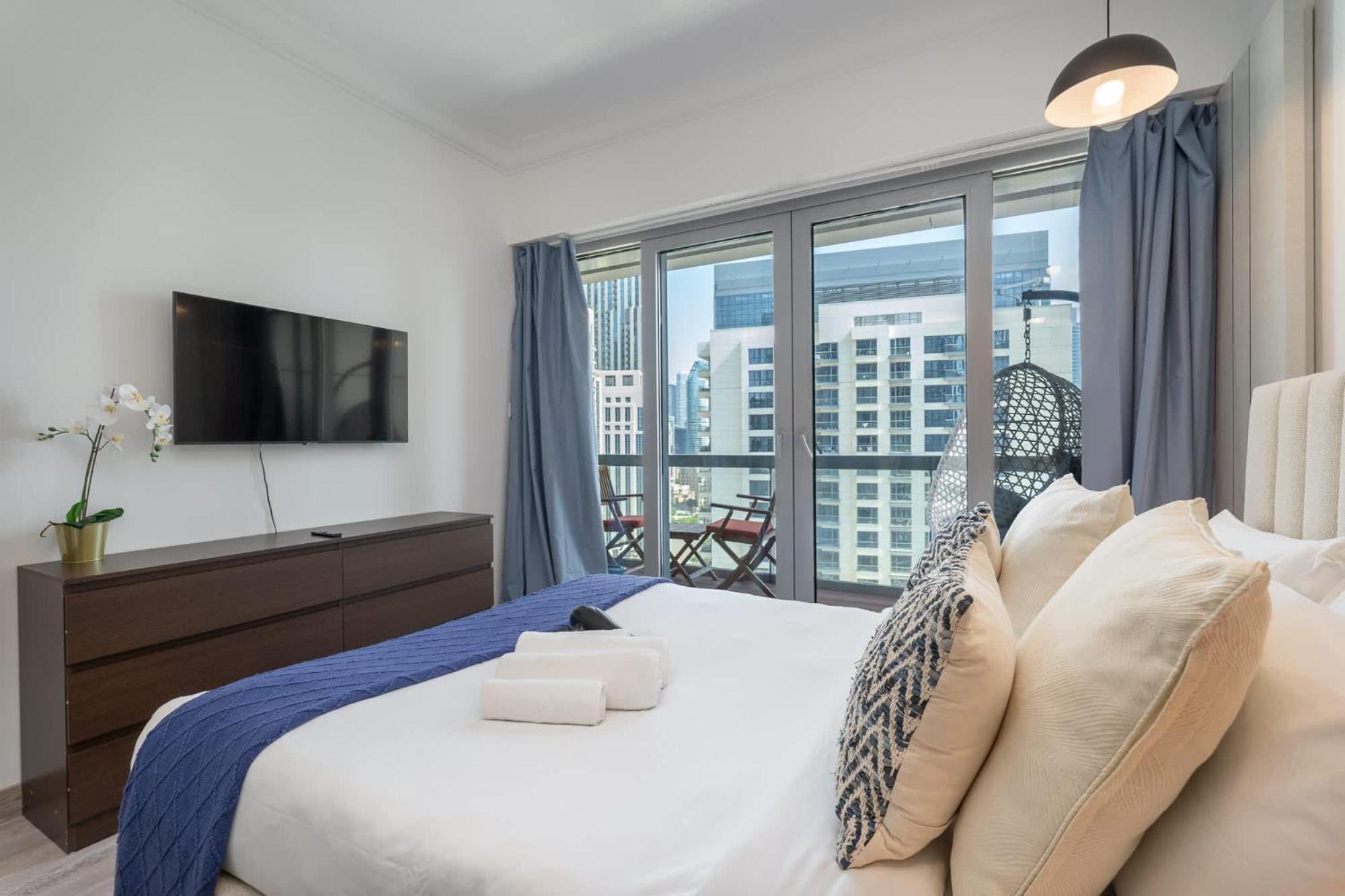 Relaxing 1-bedroom With Stunning View Of A Skyline In Downtown Appartement