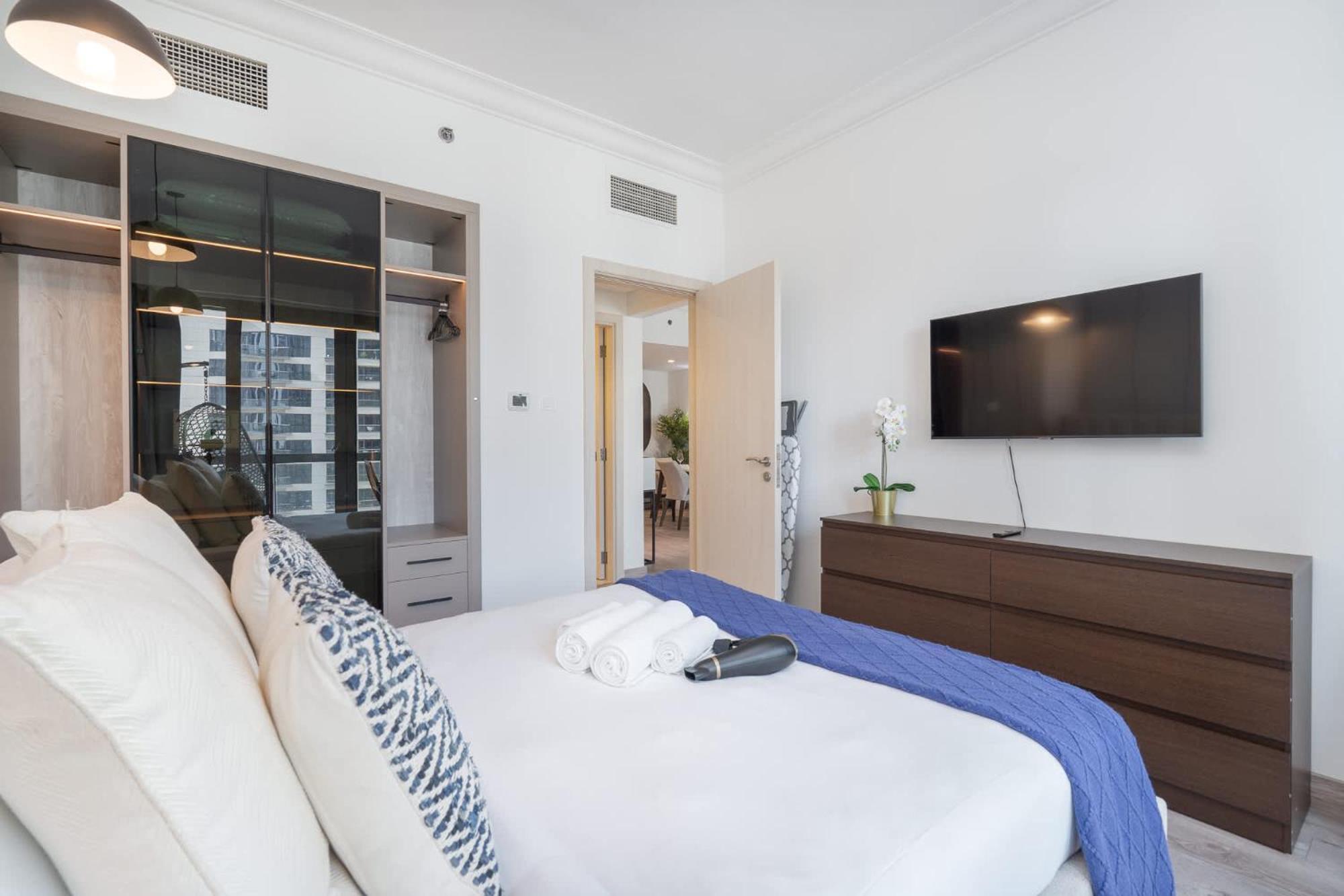 Relaxing 1-bedroom With Stunning View Of A Skyline In Downtown Appartement Dubaï