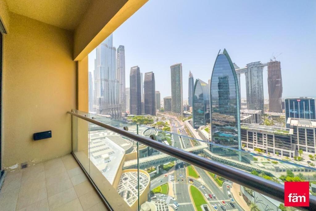 Partial Burjkhalifa View From Balcony In Mall-studio King Bed