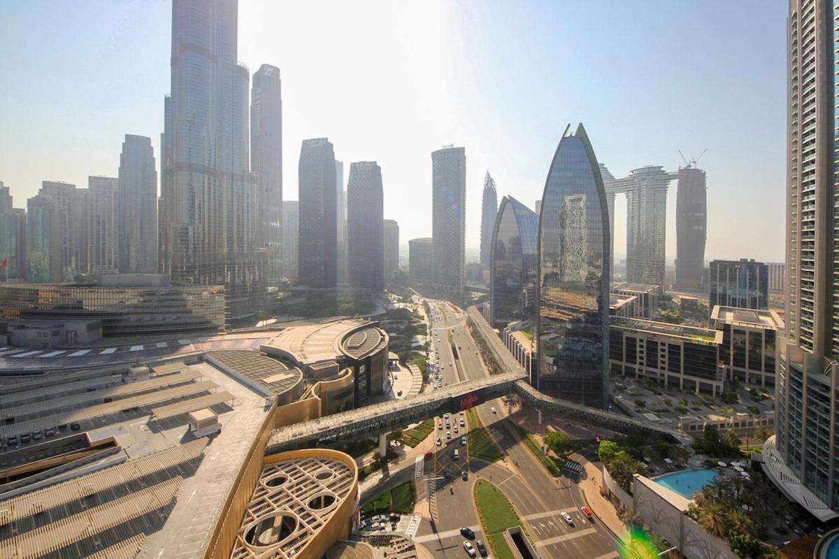 Partial Burjkhalifa View From Balcony In Mall-studio King Bed *