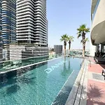Burj Khalifa View! 2 Bedroom Luxe Apartment With 4 Minute Walk To Dubai Mall! Pool And Sauna Access!