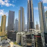 Burj Khalifa View! 2 Bedroom Luxe Apartment With 4 Minute Walk To Dubai Mall! Pool And Sauna Access!
