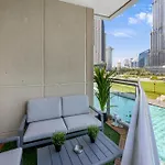 Durrani Homes - The Luxe 3Br With Burj Khalifa And Fountain View - Third Room Without Partition