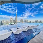 Sky-High Infinity Pool With Burj Khalifa Views