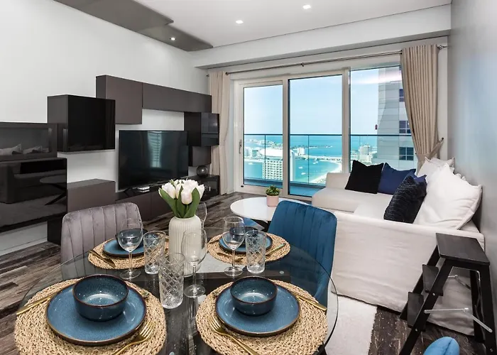 Damac Heights Tower Apartment. Podium Level - Fendi Design.