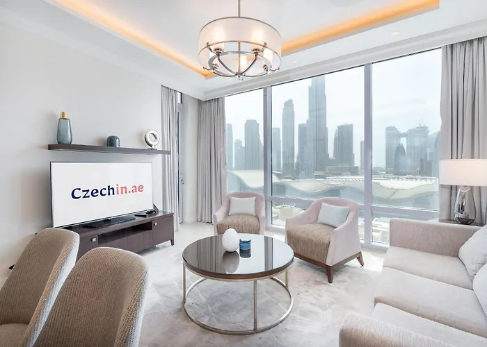 Elegant 1Br With Burj Khalifa Views
