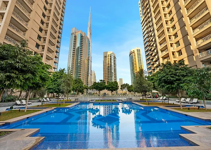 2Br With Mini-Golf In Dt Dubai With Partial Burj Khalifa View