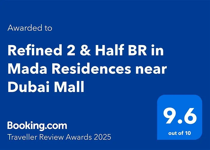 Refined 2 & Half Br In Mada Residences Near Dubai Mall