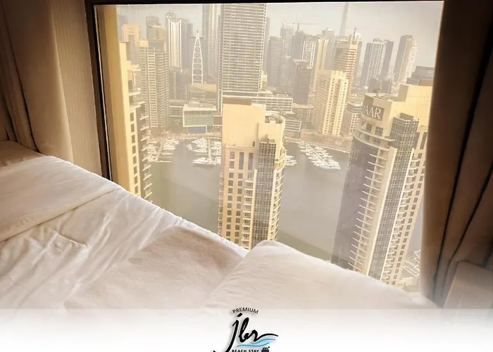 Premium Jbr Beach Stay-Beach Access & Seaview