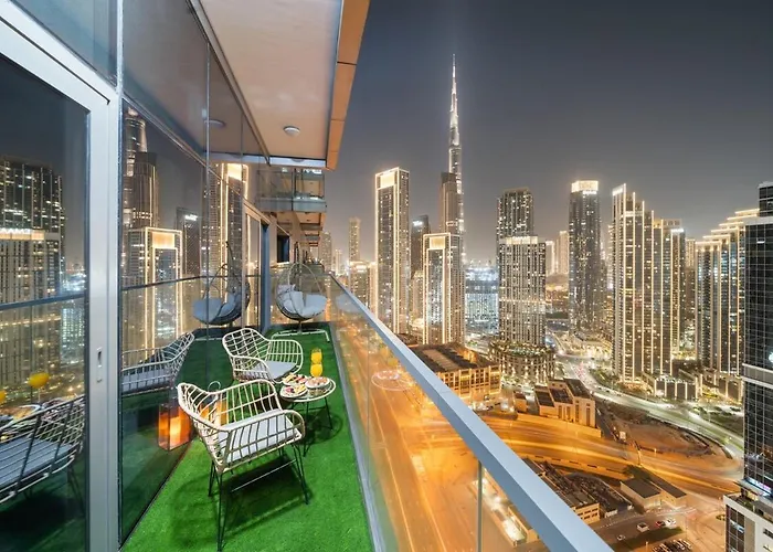 Sky-High Infinity Pool With Burj Khalifa Views