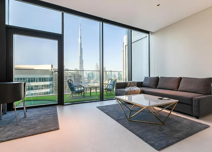 DHH - Studio, Burj Khalifa View in Marquise Square