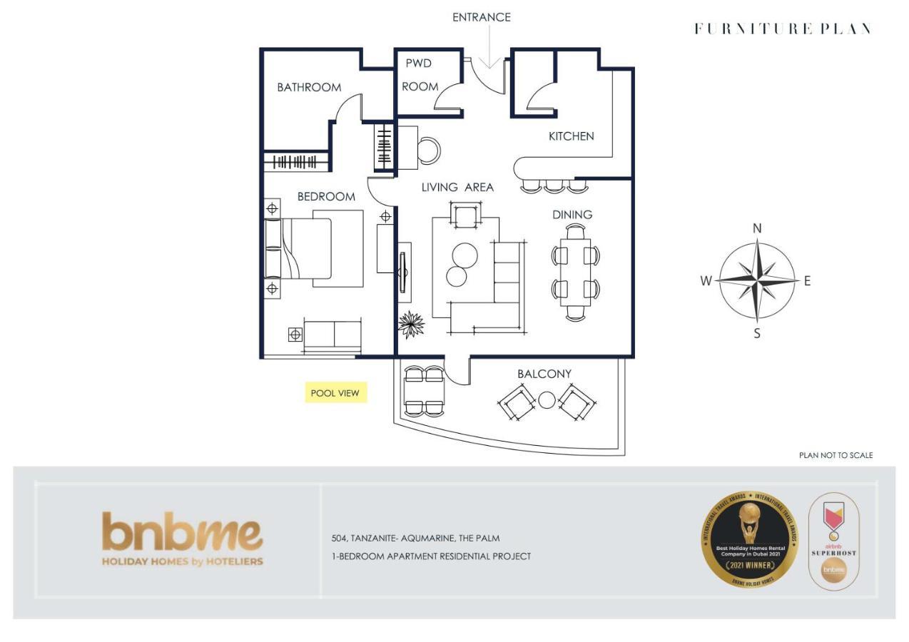 Bnbmehomes - Tiara Tanzanite Appartamento Dubai