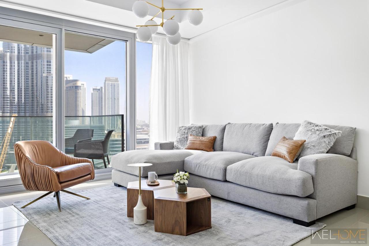 Welhome - Luxury Facing Burj Khalifa With Terrace * Dubái