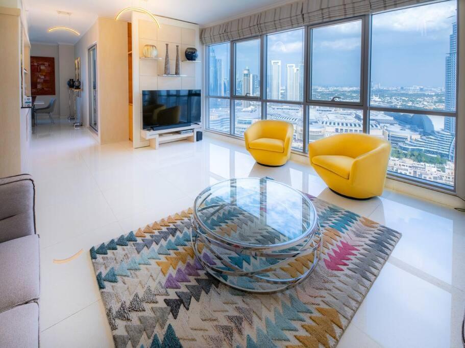 First Class 3br With Full Burj Khalifa And Fountain View Apartamento Dubái