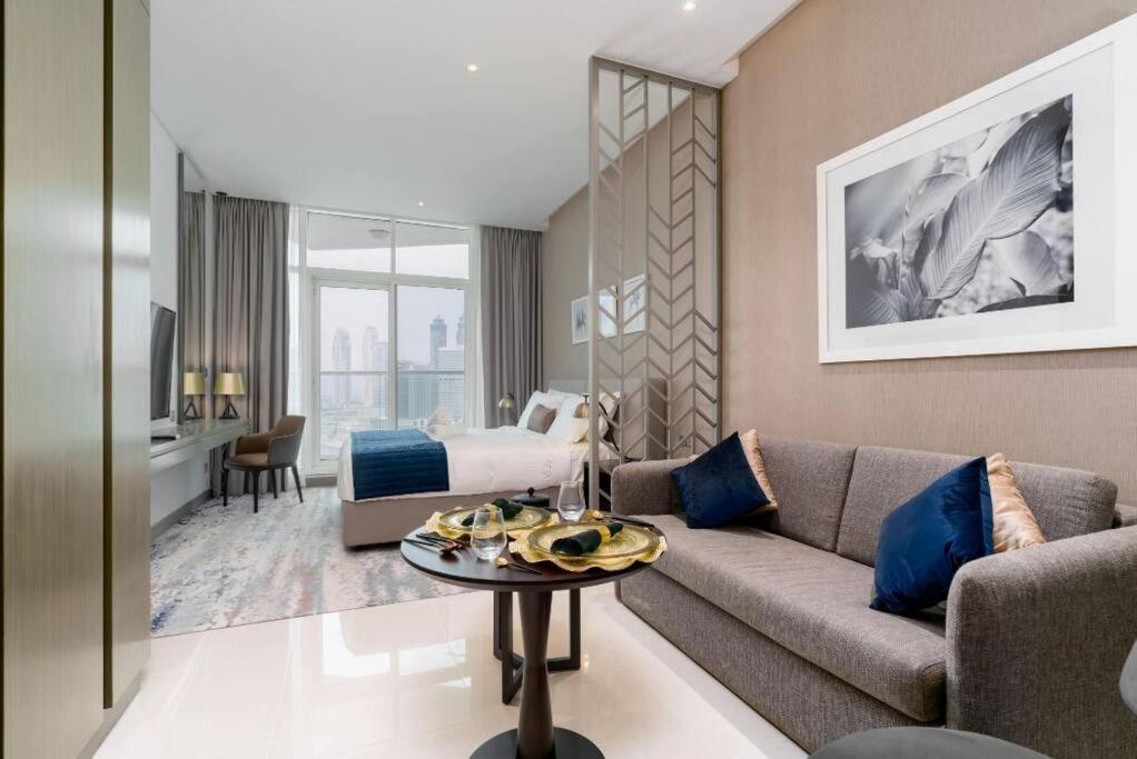 Charming At Damac Prive With Canal View - Ahlan Hh Appartement *