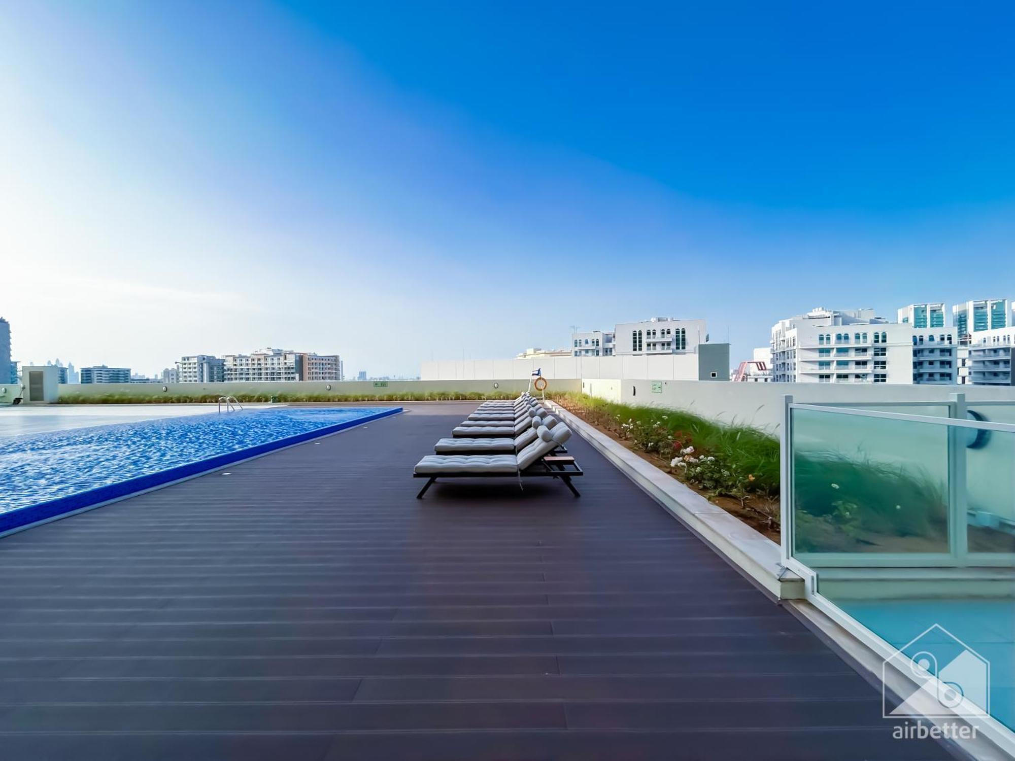 Stunning With Balcony In Arjan * Dubai