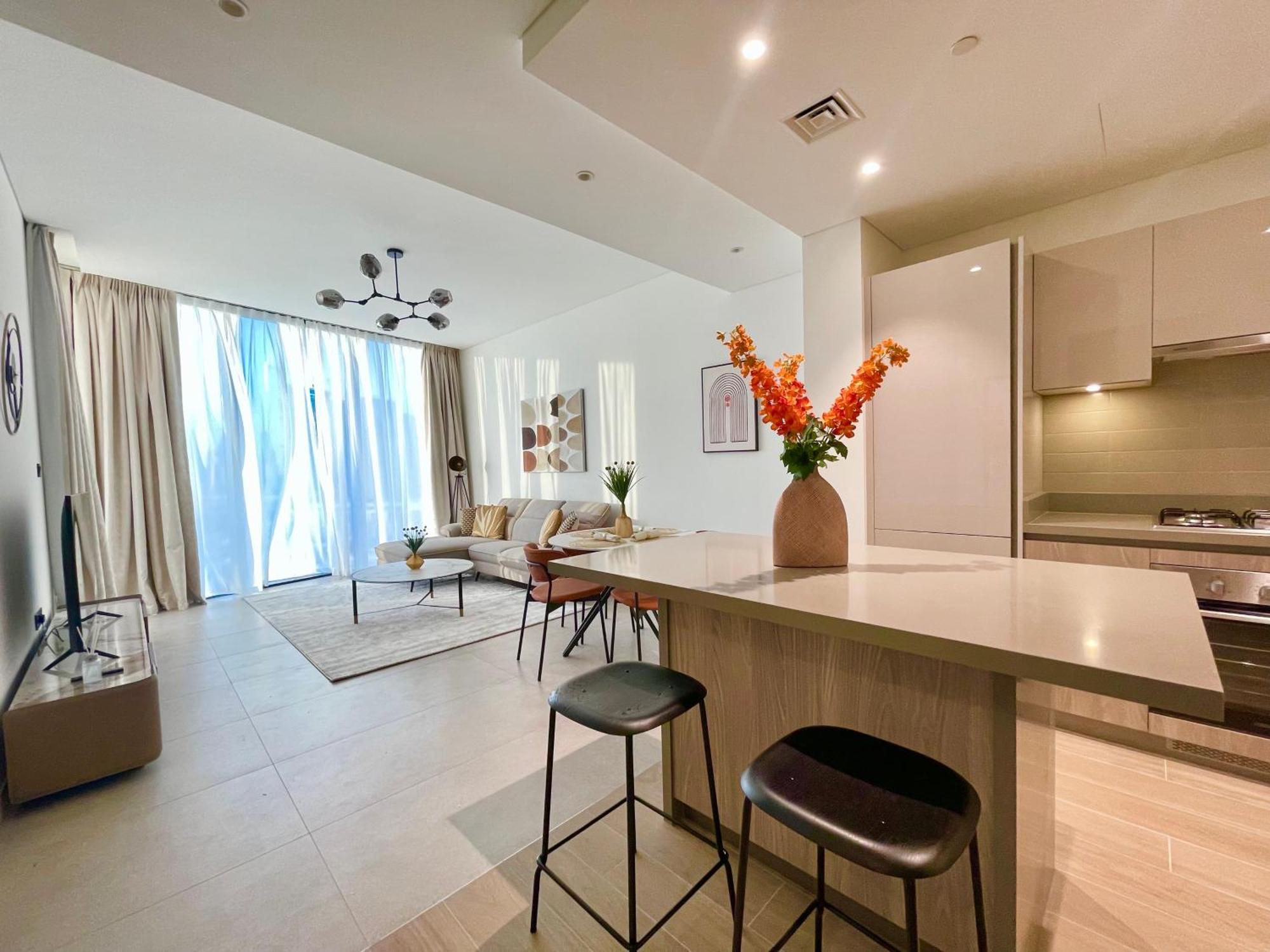 Appartement Spacious 1 Bhk In Sobha Waves Grande Dubaï