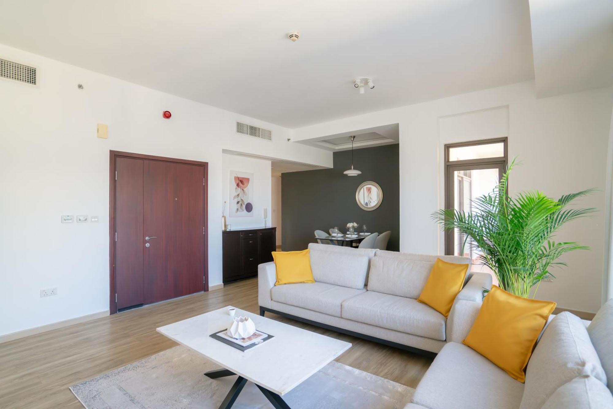 Gma Amwaj 2br Sea View High Floor Appartement